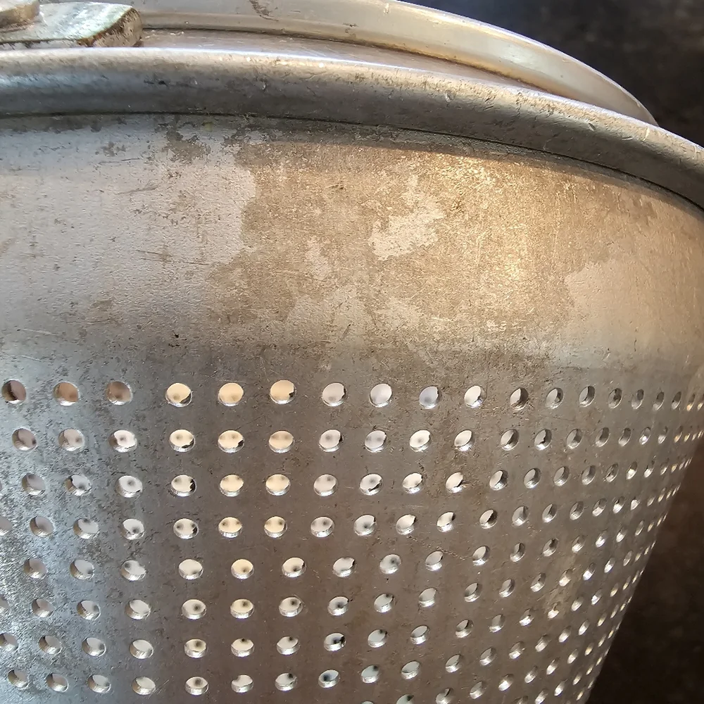 Vintage '50s Wear Ever No. 8 aluminum conical canning sieve